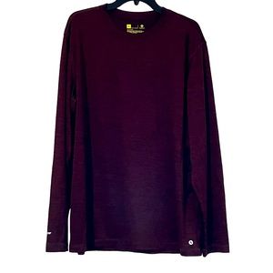 Xersion Mens XL long sleeve athletic shirt Maroon